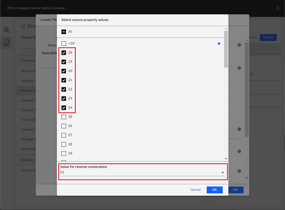 Select multiple possible values and the reverse value