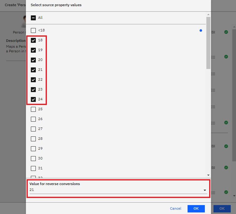 Select multiple possible values and the reverse value