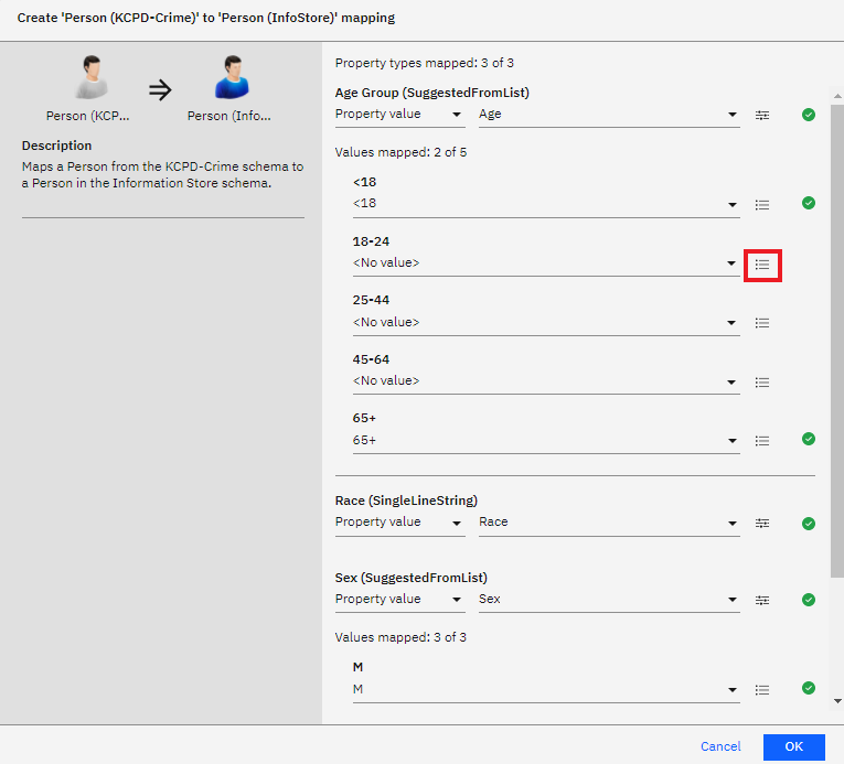 Select multiple possible values