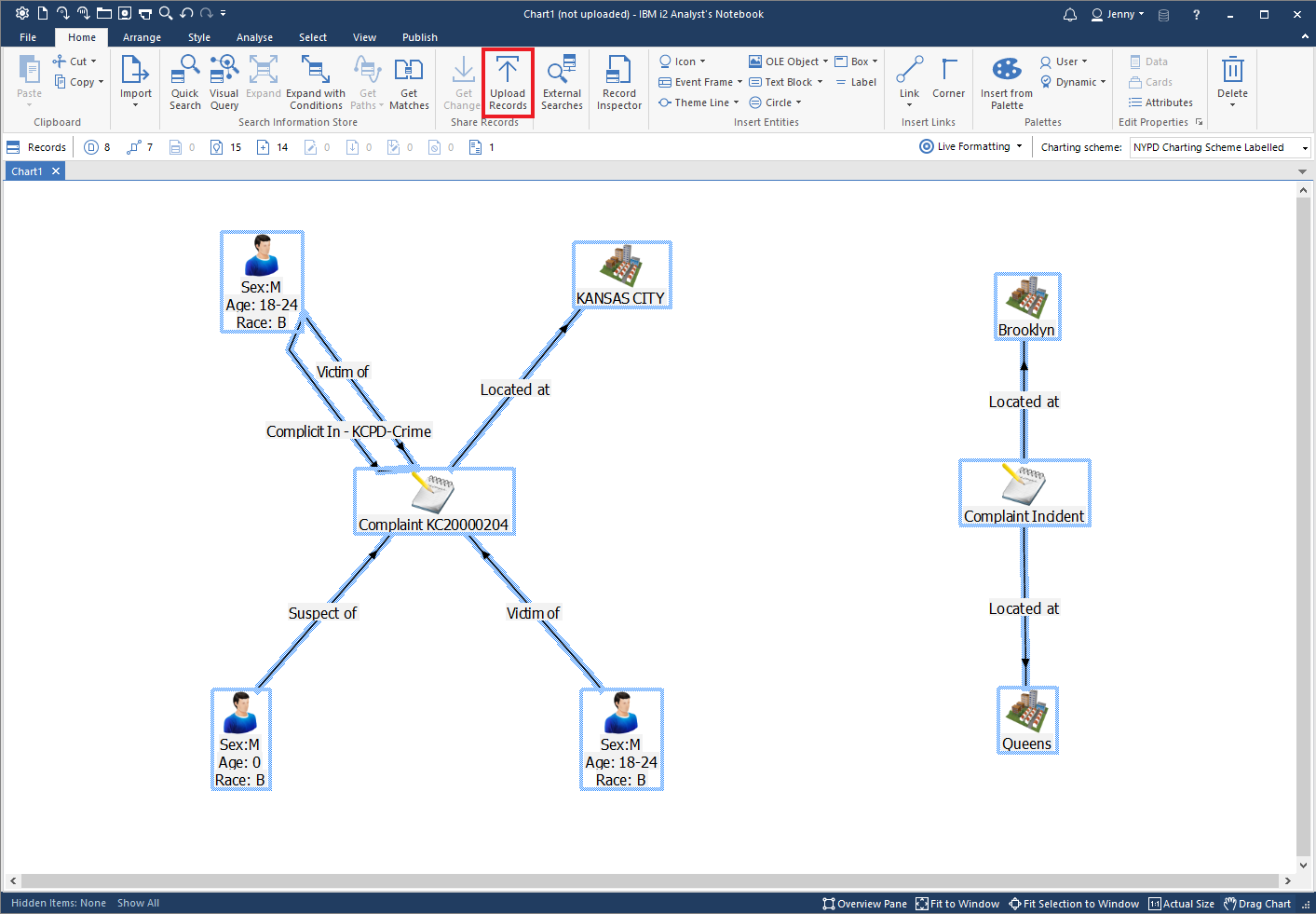 KCPD and ERI mapped records upload enabled