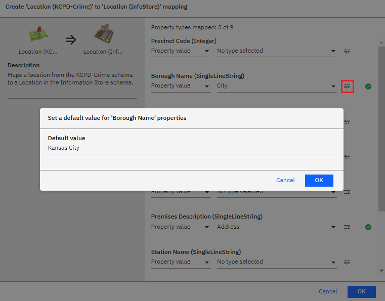 Select default value for KCPD city