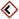 A diamond with a black outline