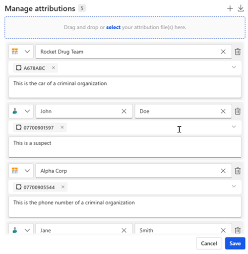 Attribution result