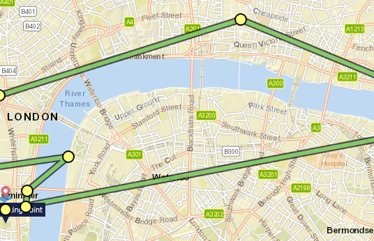 Track displayed with updated color applied
