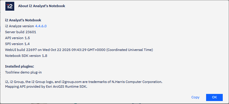 Web client about section