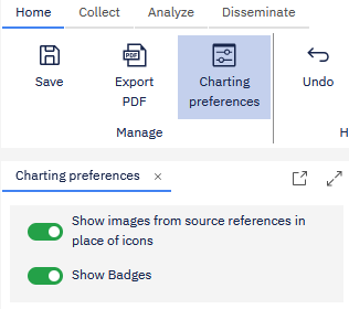Show badges toggle