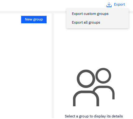 Export group membership