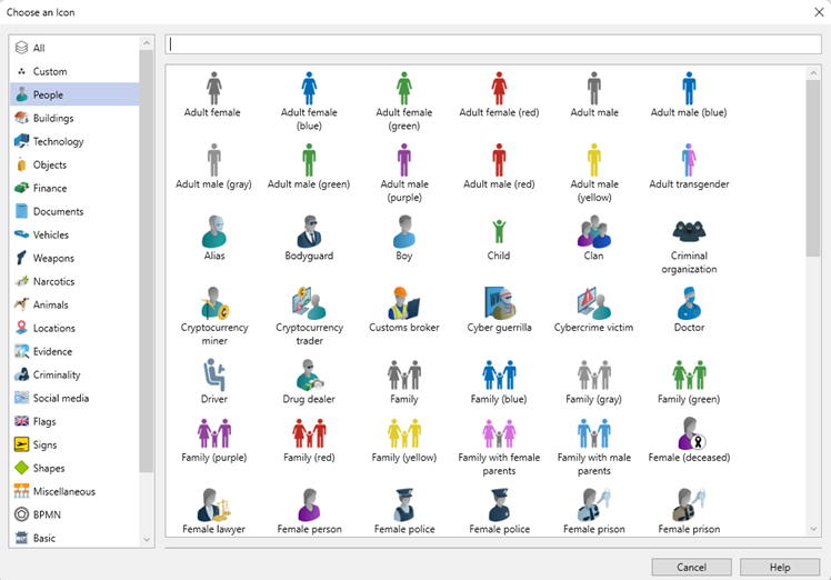 Improved Icon selector