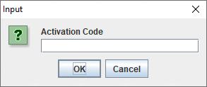 Input Activation Code