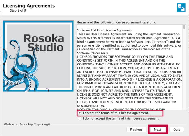 License agreement