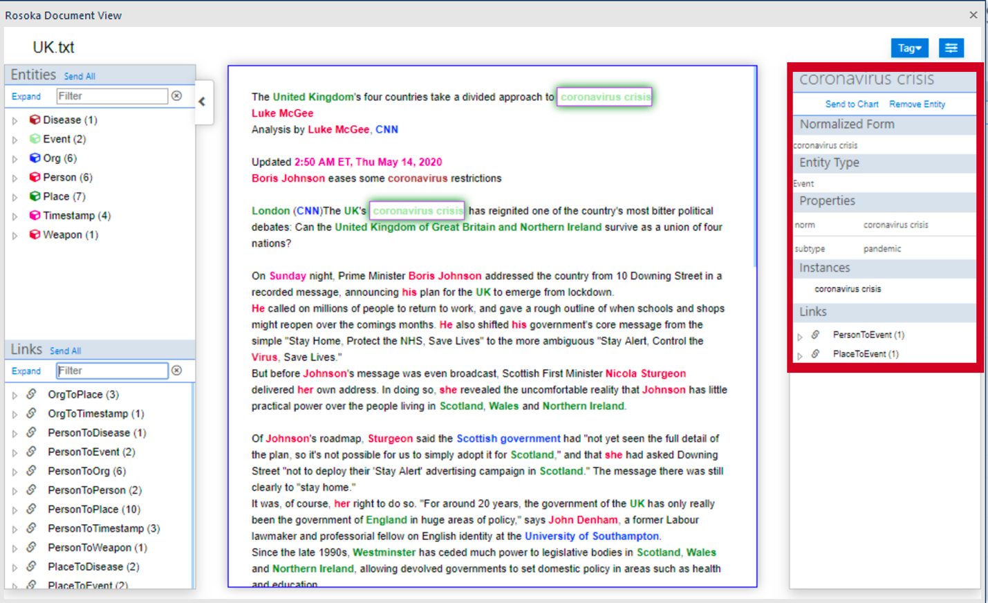 Document View feature bar