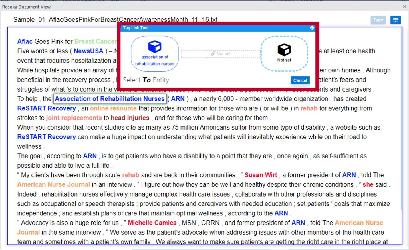 Tag Link Tool to end
