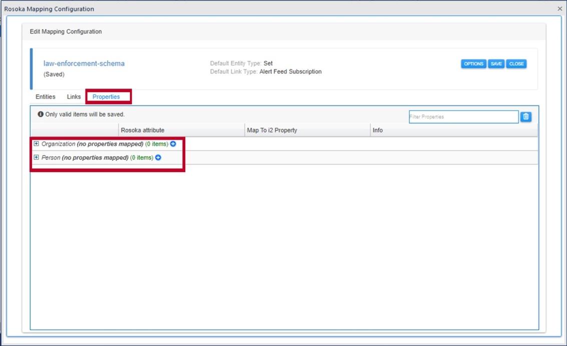 Mapping property types