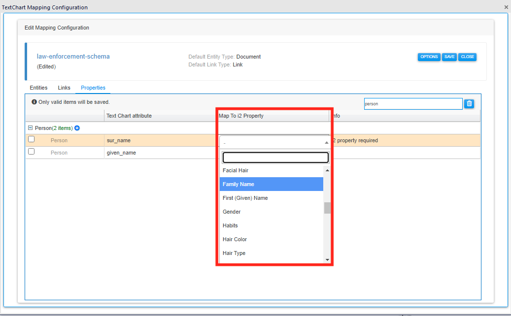 Select another i2 property type