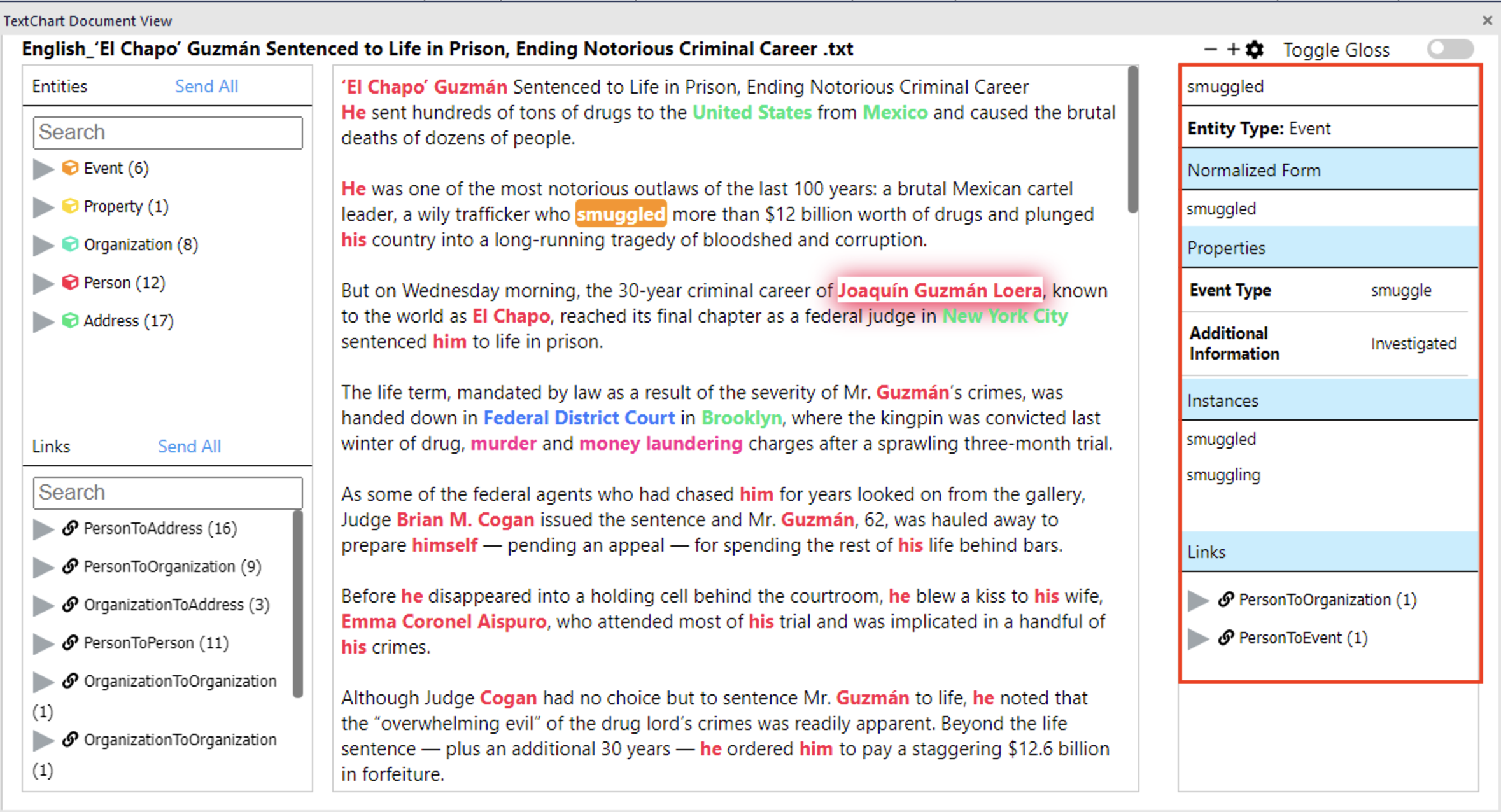 Document View feature bar