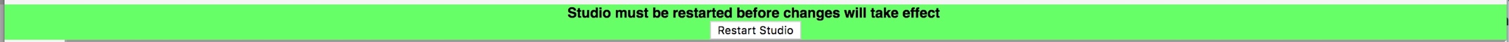 Restart message
