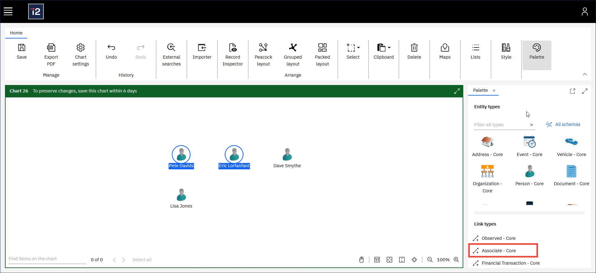 Select link type