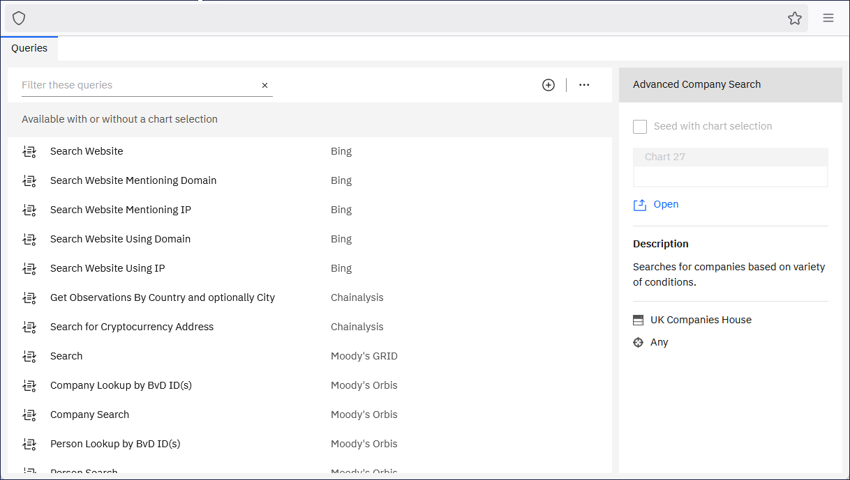 Available queries