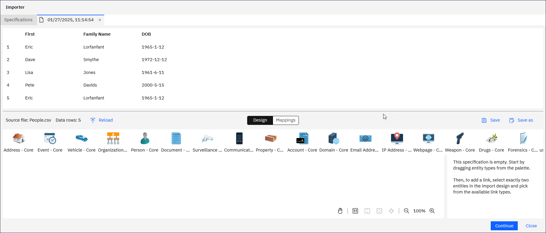 Importer design